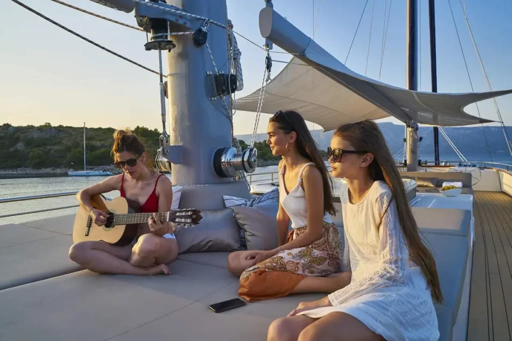 On Deck Aboard Dalmatino